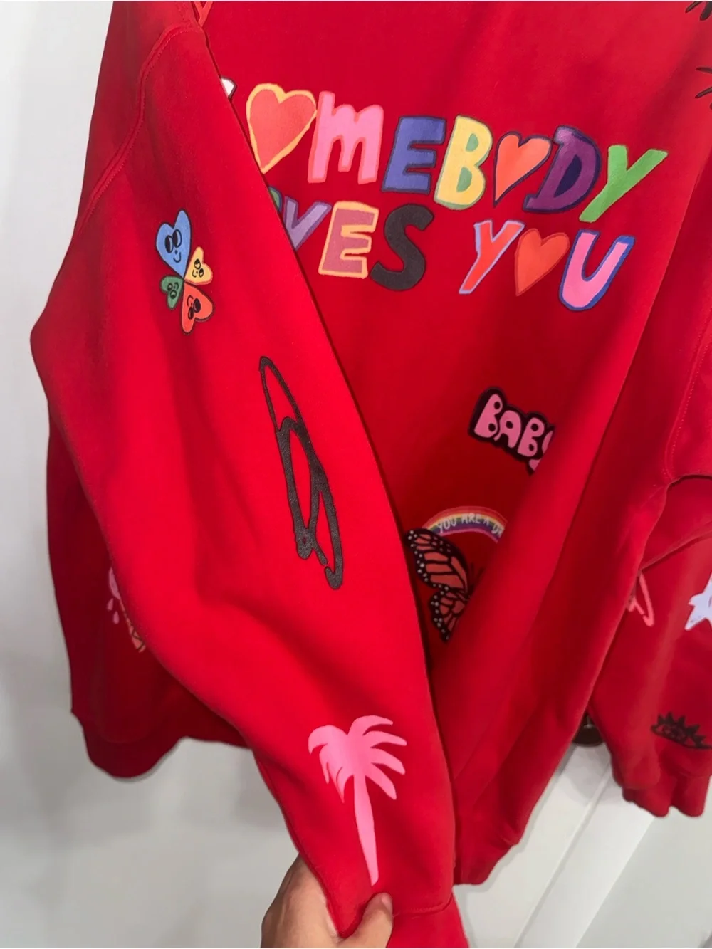 Mayfair Group x ISCREAMCOLOUR "Somebody Loves You" crewneck RARE $128 Size L/XL - Picture 5 of 8
